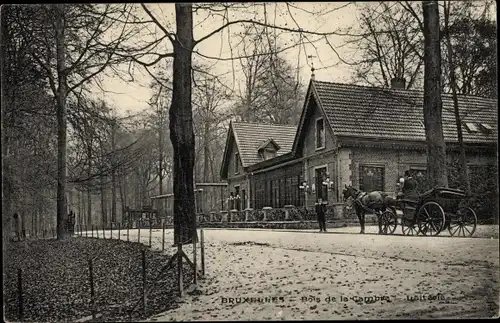Ak Bruxelles Brüssel, Bois de la Cambre, Kutsche