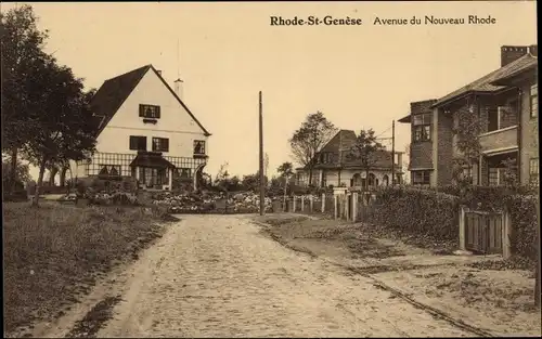 Ak Sint Genesius Rode Rhode Saint Genèse Flämisch Brabant, Avenue du Nouveau Rhode