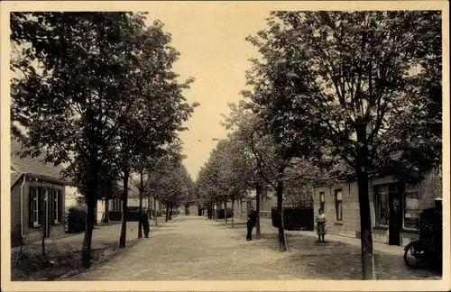 Ak Meersel Dreef Hoogstraten Flandern Antwerpen, Steenweg op Breda Grenszicht