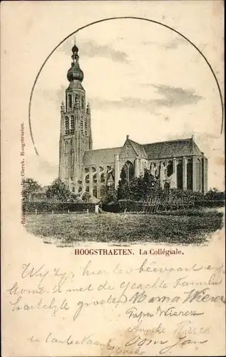 Ak Hoogstraten Hoogstraeten Flandern Antwerpen, La Collegiale
