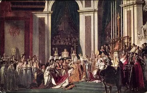 Künstler Ak David, J. L., Notre Dame de Paris, Sacre de Napoleon Ier