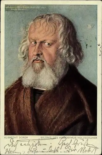 Künstler Ak Dürer, Albrecht, Bildnis des Hieronymus Holzschuher