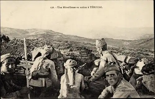 Ak Teroual Marokko, Une Mitrailleuse en action