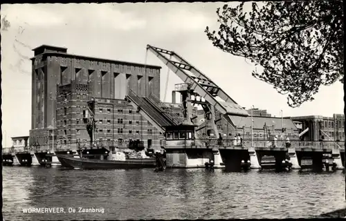 Ak Wormerveer Nordholland Niederlande, De Zaanbrug
