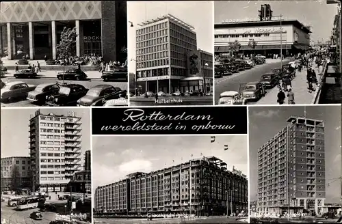 Ak Rotterdam Südholland Niederlande, Detailansichten, Hochhaus, Gebäude