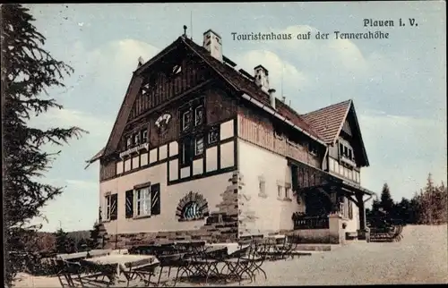 Ak Plauen im Vogtland, Touristenhaus auf der Tennerahöhe
