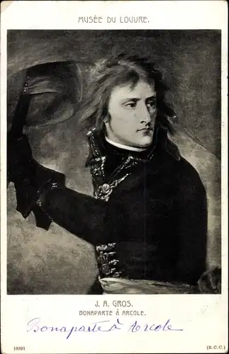 Künstler Ak Antoine-Jean Gros, Napoleon, Bonaparte a Arcole