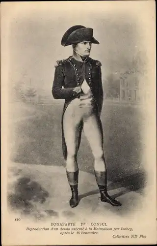 Künstler Ak Isabey, Napoleon Bonaparte, Portrait, Rueil, Chateau de la Malmaison