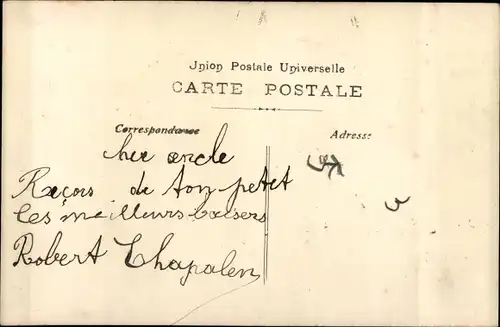 Ak Bonne Année, Glückwunsch Neujahr, Kind am Telefon