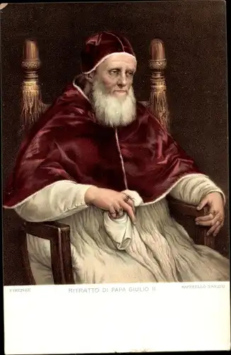Künstler Ak Raffaello Sanzio, Papst Julius II., Giuliano della Rovere, 1443 bis 1513