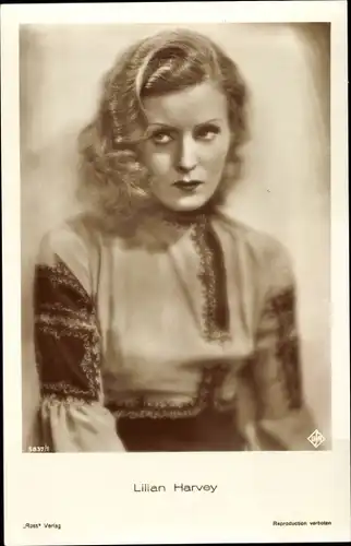 Ak Schauspielerin Lilian Harvey, Portrait