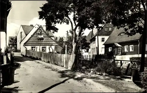 Ak Altenberg im Erzgebirge, Dorfpartie