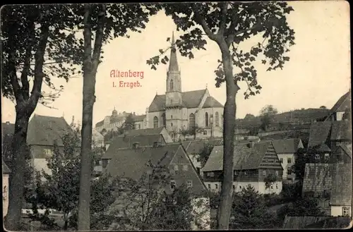 Ak Altenberg im Osterzgebirge, Blick auf die Kirche
