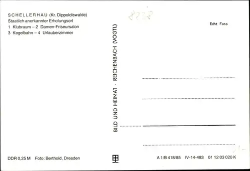 Ak Schellerhau Altenberg im Erzgebirge, FDGB-Erholungsheim Otto Buchwitz, Klubraum, Damen-Friseur