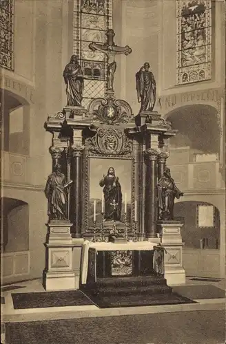 Ak Glauchau in Sachsen, Altar der St. Georgenkirche