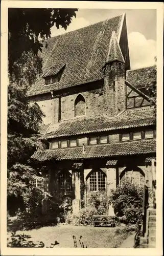 Ak Stralsund in Vorpommern, Innenhof des ehemaligen Katharinenklosters, jetzt Museum