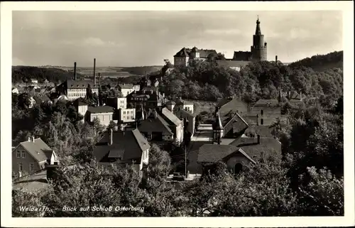 Ak Weida in Thüringen, Blick auf Schloss Osterburg