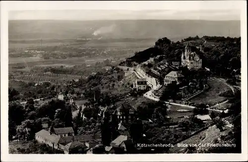 Ak Kötzschenbroda Radebeul in Sachsen, Blick von der Friedensburg