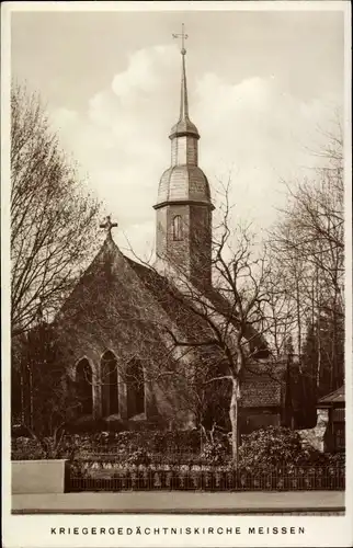 Ak Meißen in Sachsen, Kriegergedächtniskirche zu St. Nicolai