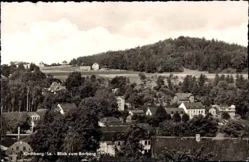Ak Kirchberg in Sachsen, Blick über die Stadt zum Borberg