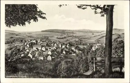Ak Lauenstein Altenberg im Erzgebirge, Panorama