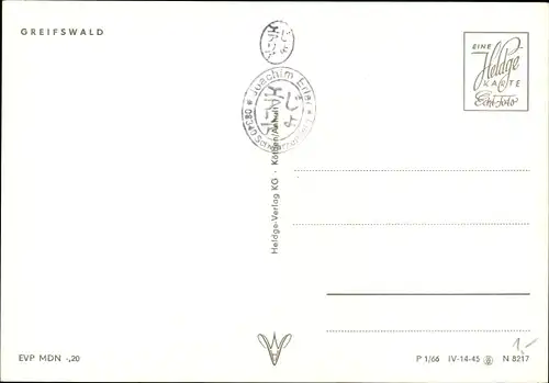 Ak Hansestadt Greifswald, Panorama