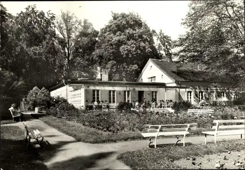 Ak Putbus auf der Insel Rügen, Konsum-Gaststätte "Rosencafé"