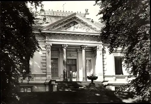 Ak Ostseebad Heringsdorf auf Usedom, Maxim-Gorki-Bibliothek