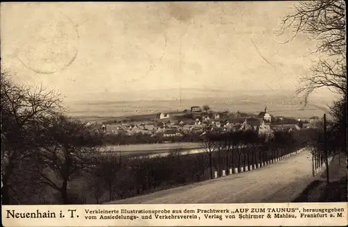 Ak Neuenhain Bad Soden am Taunus, Illustrationsprobe aus dem Prachtwerk  Auf zum Taunus, Panorama