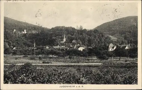 Ak Jugenheim an der Bergstrasse Hessen, Panorama