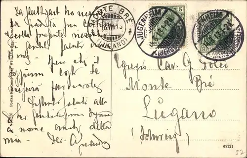 Ak Jugenheim an der Bergstrasse Hessen, Panorama