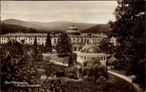 Ak Bad Wildungen in Nordhessen, Fürstl. Badehotel