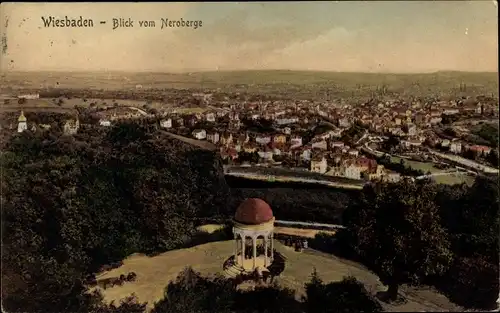 Ak Wiesbaden in Hessen, Blick vom Neroberg