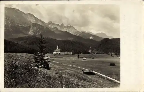 Ak Klais Krün Oberbayern, Schloss Elmau