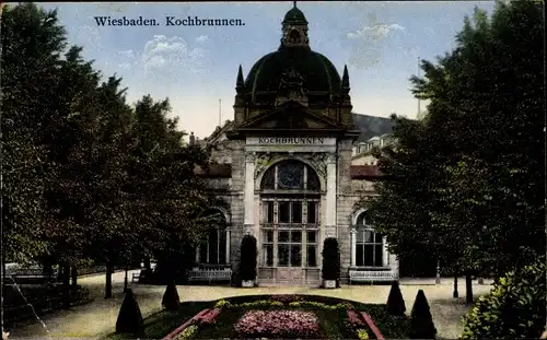 Ak Wiesbaden in Hessen, Kochbrunnen