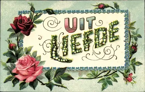 Ak Uit Liefde, Kitsch, Rosen