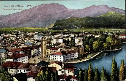 Ak Riva del Garda Trentino, Gesamtansicht