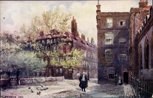 Künstler Ak Flower, C., London City England, Clifford’s Inn