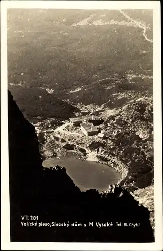 Ak Vysoké Tatry Hohe Tatra Slowakei, Velicke pleso, Slezsky dum s M. Vysoke