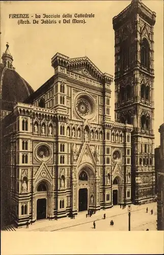 Ak Firenze Florenz Toscana, La Facciata della Cattedrale