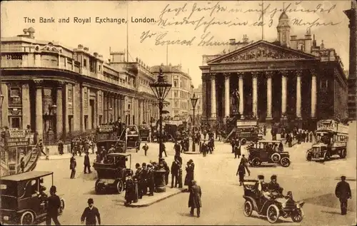 Ak London City, The Bank and Royal Exchange