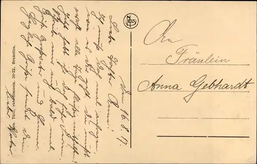 Ak Mons Wallonien Hennegau, Statue de Lépold ler