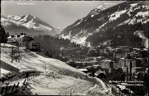 Ak Bad Gastein Badgastein in Salzburg, Teilansicht, Radhausberg