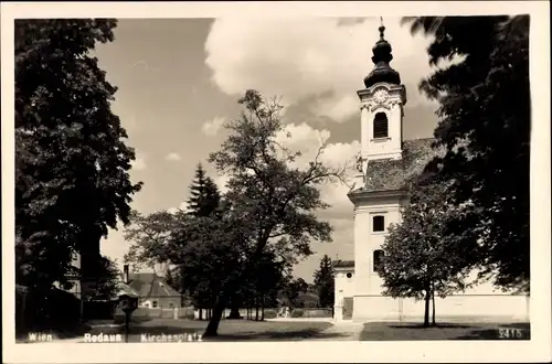 Ak Rodaun Niederösterreich, Kirchenplatz