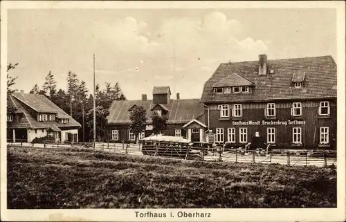 Ak Torfhaus Altenau Schulenberg Clausthal Zellerfeld im Oberharz, Hotel Wendt Brockenkrug