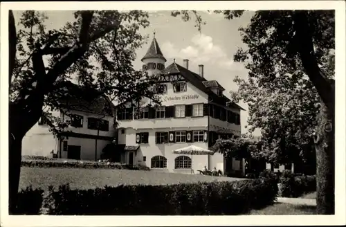 Ak Bad Schachen Lindau am Bodensee Schwaben, Hotel Schachen Schlössle