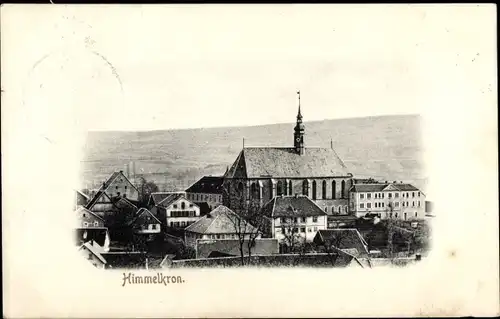 Ak Himmelkron in Oberfranken, Teilansicht mit Kirche