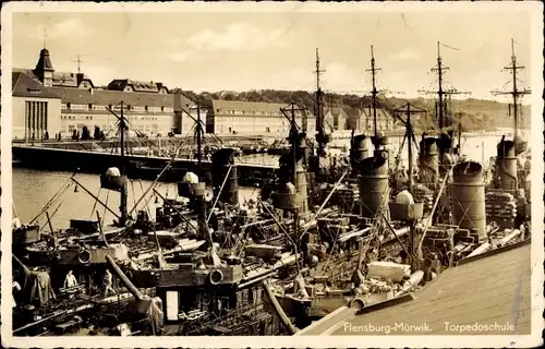 Ak Mürwik Flensburg in Schleswig Holstein, Torpedoschule