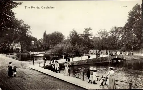 Ak Carshalton Sutton London England, The Ponds