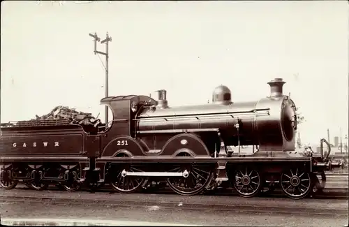 Foto Ak Britische Eisenbahn G&SWR Nr. 251